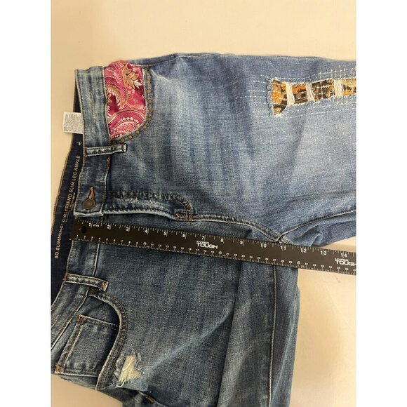 Chico's Sz 2R (US 12R) So Slimming Girlfriend Slim Leg Ankle Rolled Cuff Jeans E - Picture 11 of 11